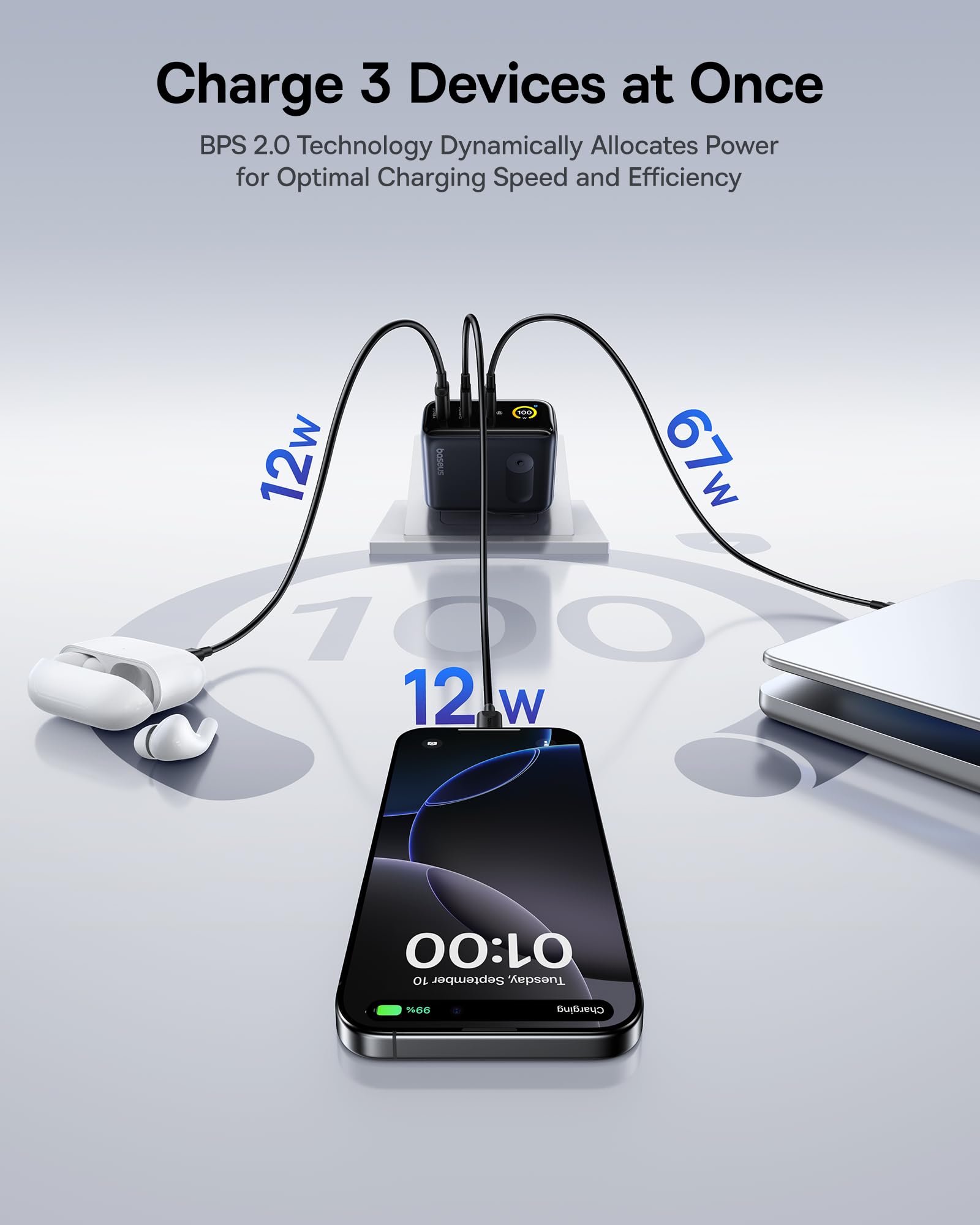 Baseus Picogo Power Bank Ultra Slim 10,000mAh 27W Picogo 100W USB C Charger - Image 7
