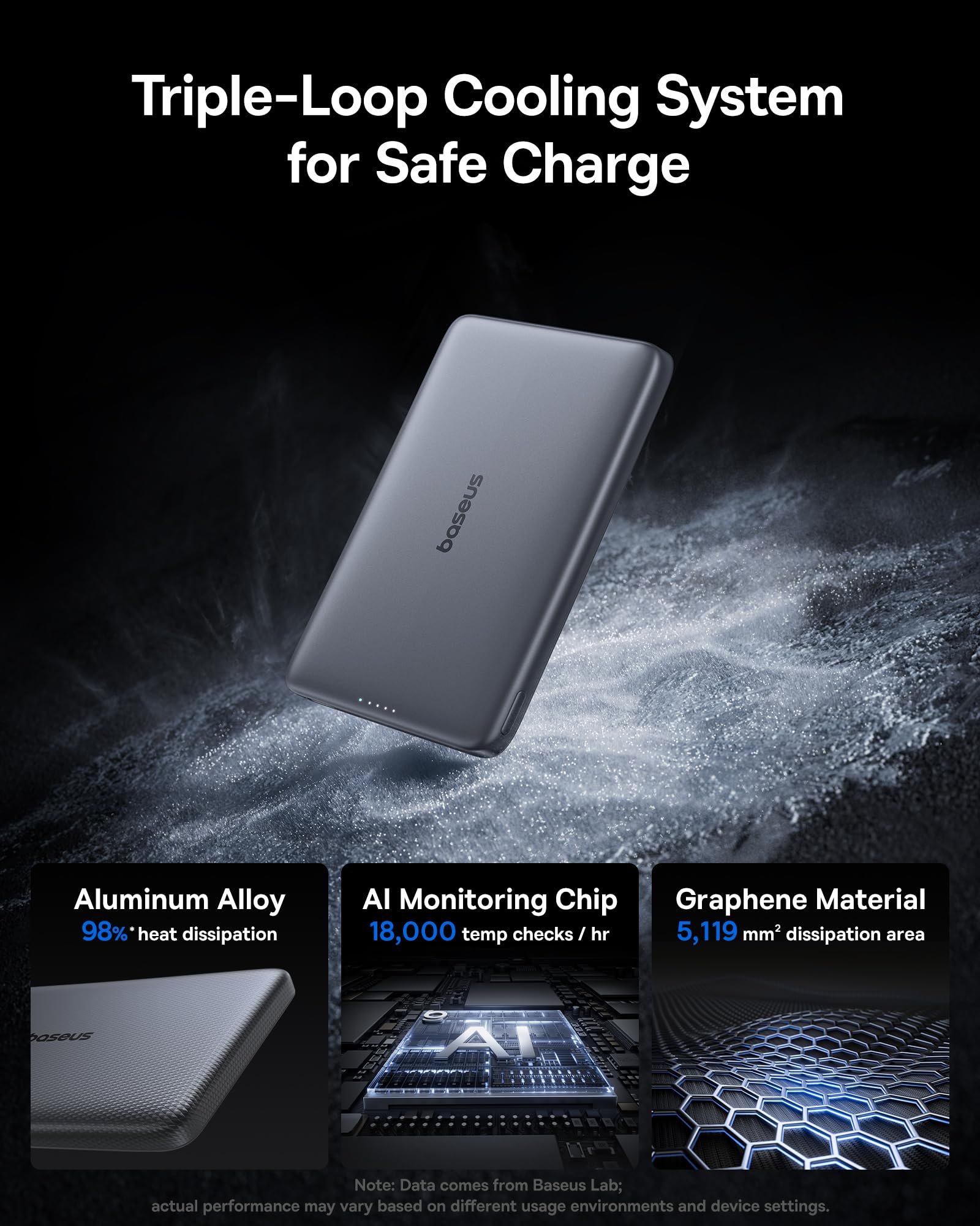 Baseus Picogo Magsafe Portable Charger, Qi2 15W 0.5" Ultra Slim 10000mAh Wireless Power Bank, 27W Fast Charging Magnetic Battery Pack with USB-C for iPhone 17 Pro Max/17 Pro/Air/16/15/14/13/12 - Image 3