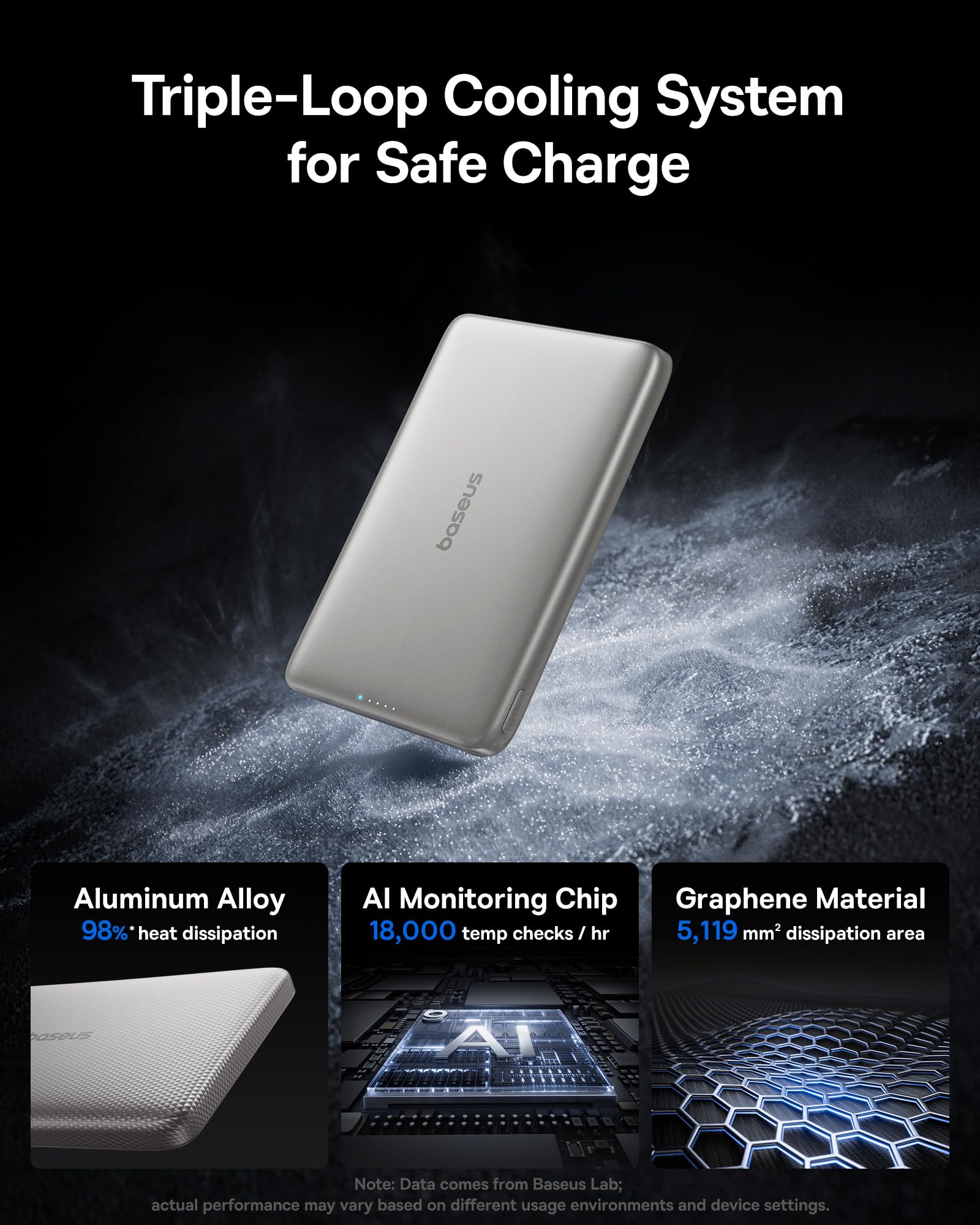 Baseus Picogo Magsafe Portable Charger, Qi2 Certified 0.5" Ultra Slim 15W Wireless Power Bank, 10000mAh 27W Fast Charging Magnetic Battery Pack with USB-C for iPhone 17/16/15/14/13/12 Series Only - Image 3